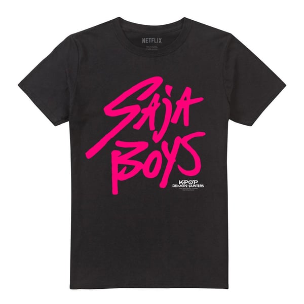 K-Pop Demon Hunters Unisex Adult Saja Boys Logo T-Shirt