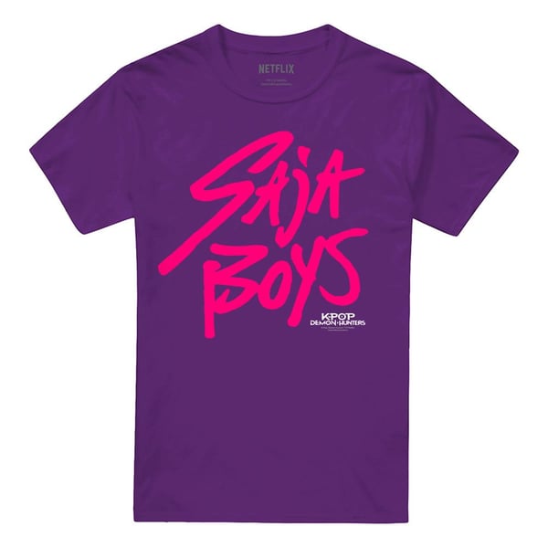 K-Pop Demon Hunters Unisex Adult Saja Boys Logo T-Shirt