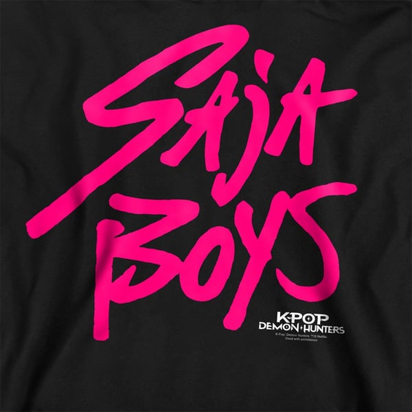 K-Pop Demon Hunters Unisex Aikuisten Saja Boys Logo Collegepaita