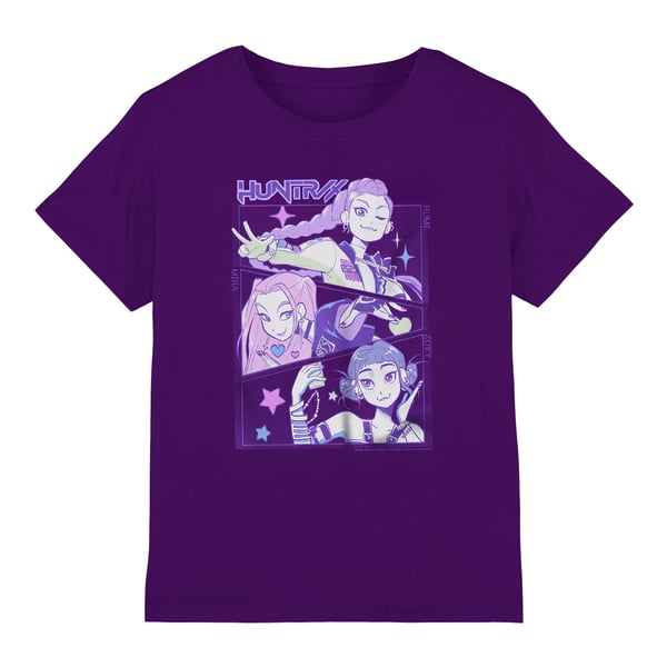 K-Pop Demon Hunters Barn/Kids Huntr/X Anime T-shirt