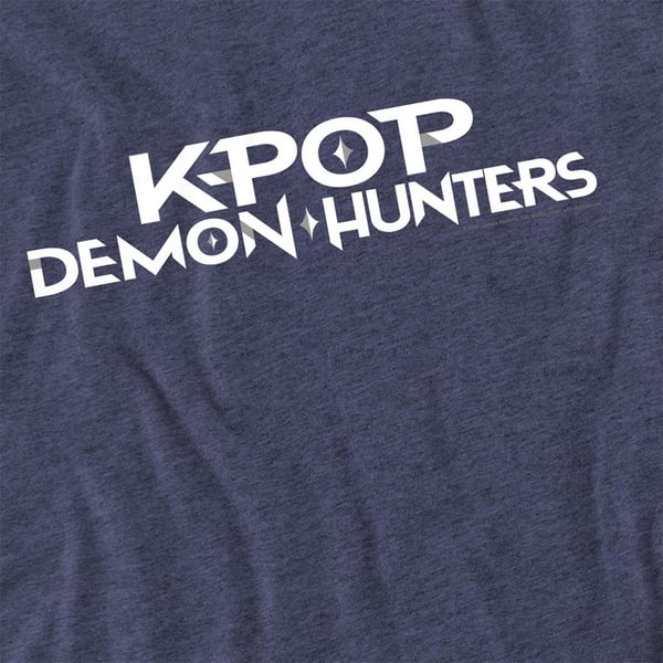 K-Pop Demon Hunters Unisex Adult Logo Heather T-Shirt