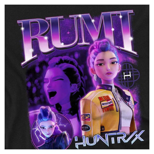 K-Pop Demon Hunters Unisex Adult Huntr/X Rumi T-Shirt