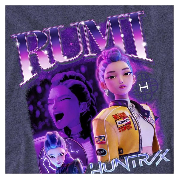 K-Pop Demon Hunters Unisex Adult Huntr/X Rumi T-Shirt