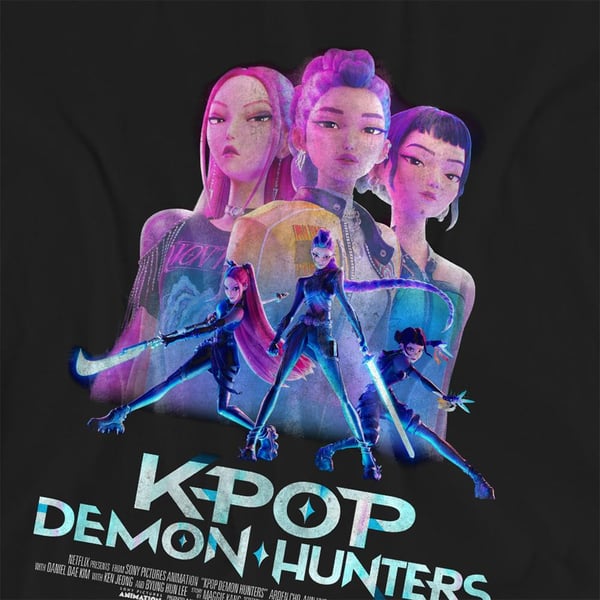 K-Pop Demon Hunters Womens/Ladies Huntr/X Poster T-Shirt