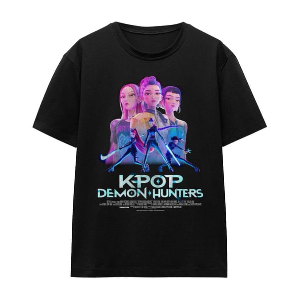K-Pop Demon Hunters Womens/Ladies Huntr/X Poster T-Shirt