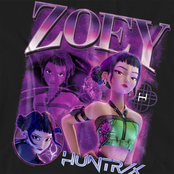 K-Pop Demon Hunters Womens/Ladies Huntr/X Zoey T-Shirt