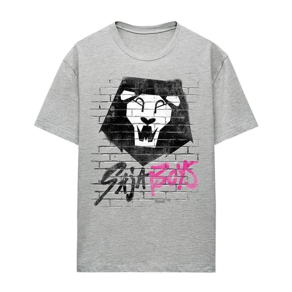 K-Pop Demon Hunters Unisex Adult Saja Boys Brick Graffiti T-Shirt