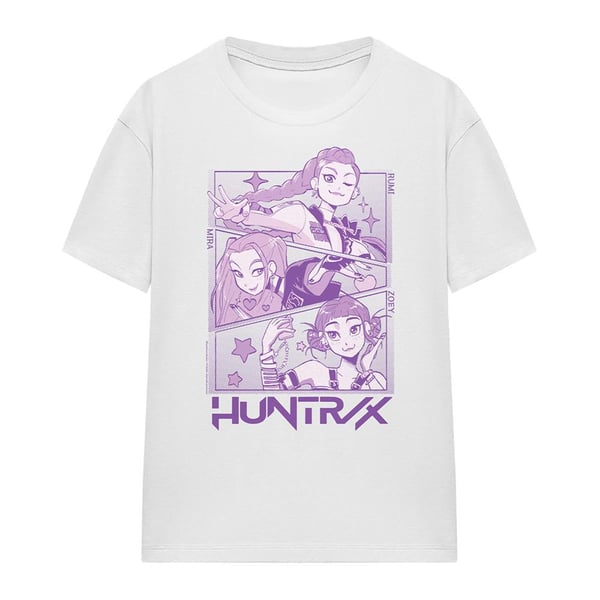 K-Pop Demon Hunters Womens/Ladies Huntr/X Panel T-Shirt
