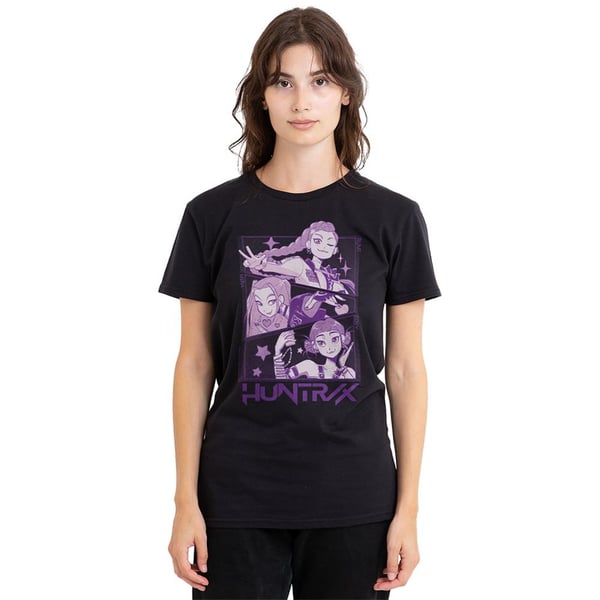 K-Pop Demon Hunters Womens/Ladies Huntr/X Panel T-Shirt