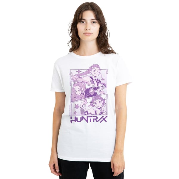 K-Pop Demon Hunters Womens/Ladies Huntr/X Panel T-Shirt