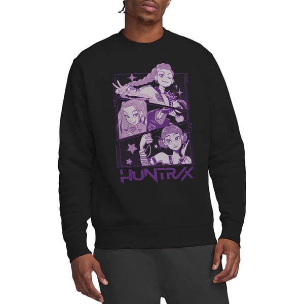 K-Pop Demon Hunters Unisex Vuxen Huntr/X Panel Tröja