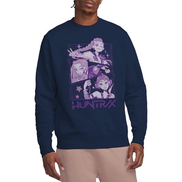 K-Pop Demon Hunters Unisex Vuxen Huntr/X Panel Tröja