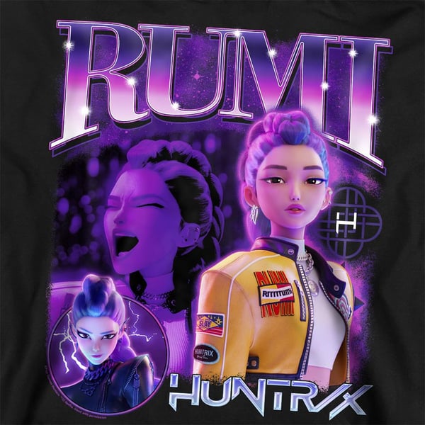 K-Pop Demon Hunters Unisex Adult Huntr/X Rumi Bootleg Sweatshirt