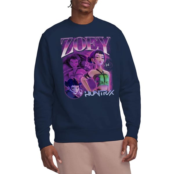 K-Pop Demon Hunters Unisex aikuisten Huntr/X Zoey -collegepaita