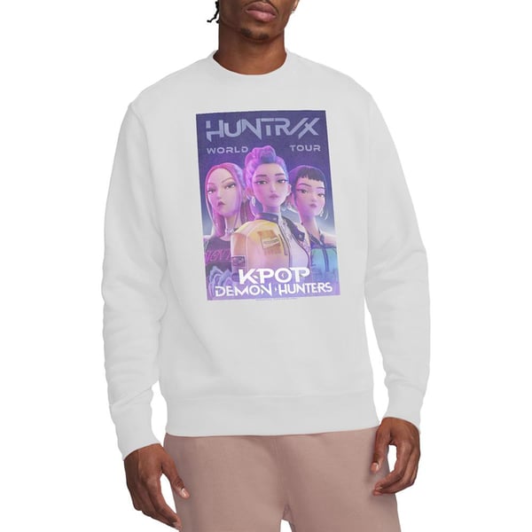 K-Pop Demon Hunters Unisex Vuxen World Tour Huntr/X Affisch Tröja