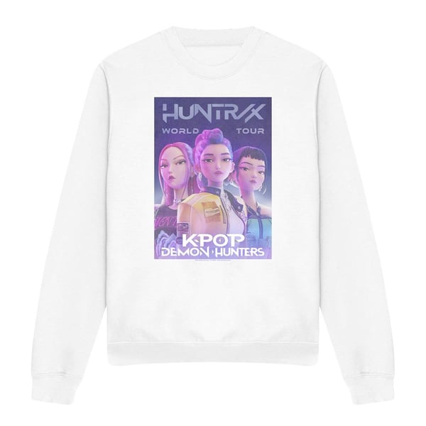 K-Pop Demon Hunters Unisex Vuxen World Tour Huntr/X Affisch Tröja