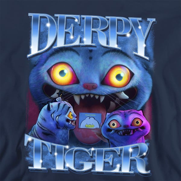 K-Pop Demon Hunters Unisex Vuxen Derpy Tiger Tröja