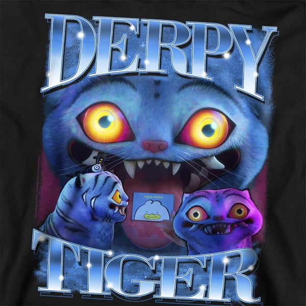 K-Pop Demon Hunters Unisex Vuxen Derpy Tiger Tröja