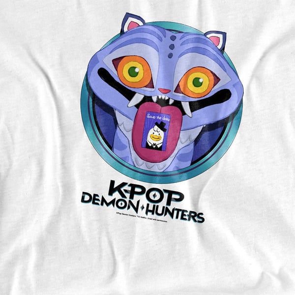 K-Pop Demon Hunters Lasten/Nuorten Tallenna Päivämäärä Derpy Tiikeri Sarjakuva T-paita