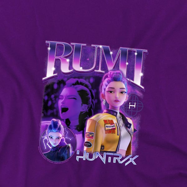 K-Pop Demon Hunters Barn/Kids Huntr/X Rumi T-shirt