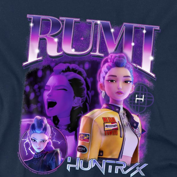 K-Pop Demon Hunters Barn/Kids Huntr/X Rumi T-shirt