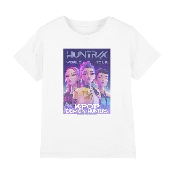 K-Pop Demon Hunters Lasten/Nuorten Maailmankiertue Huntr/X T-paita K-Pop Demon Hunters Lasten/Nuorten Maailmankiertue Huntr/X T-paita