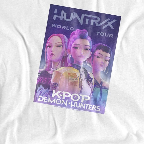 K-Pop Demon Hunters Lasten/Nuorten Maailmankiertue Huntr/X T-paita