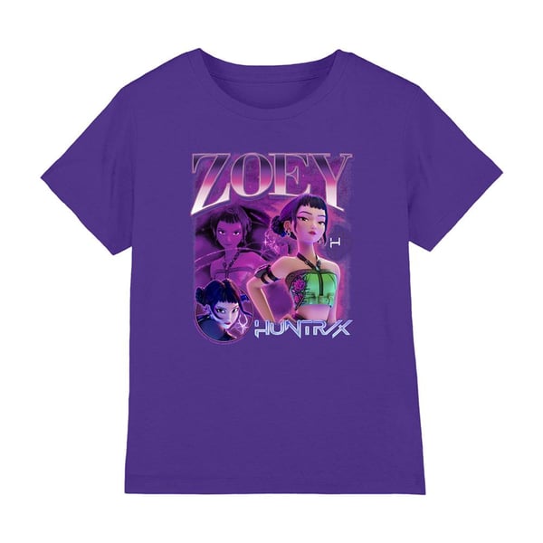 K-Pop Demon Hunters Childrens/Kids Huntr/X Zoey T-Shirt K-Pop Demon Hunters Childrens/Kids Huntr/X Zoey T-Shirt