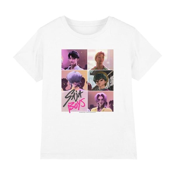 K-Pop Demon Hunters Barn/Kids Saja Boys Rutig T-shirt