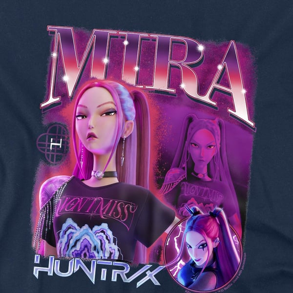 K-Pop Demon Hunters Barn/Kids Huntr/X Mira T-shirt