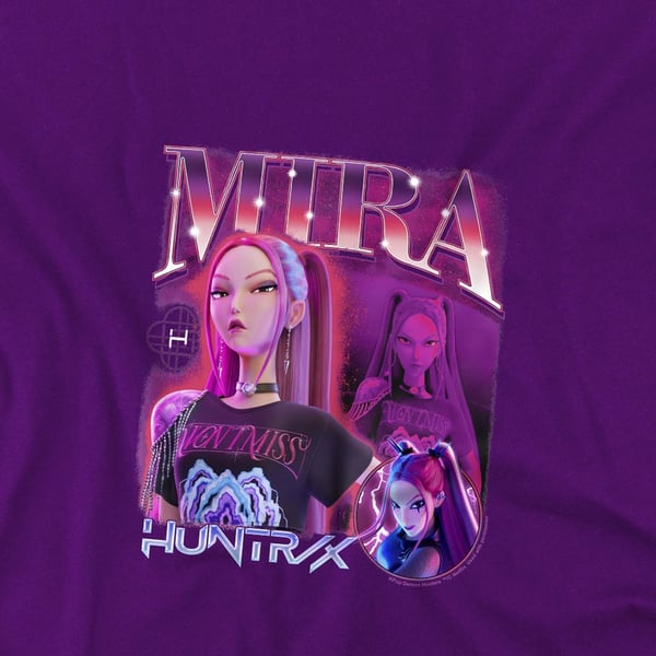 K-Pop Demon Hunters Barn/Kids Huntr/X Mira T-shirt