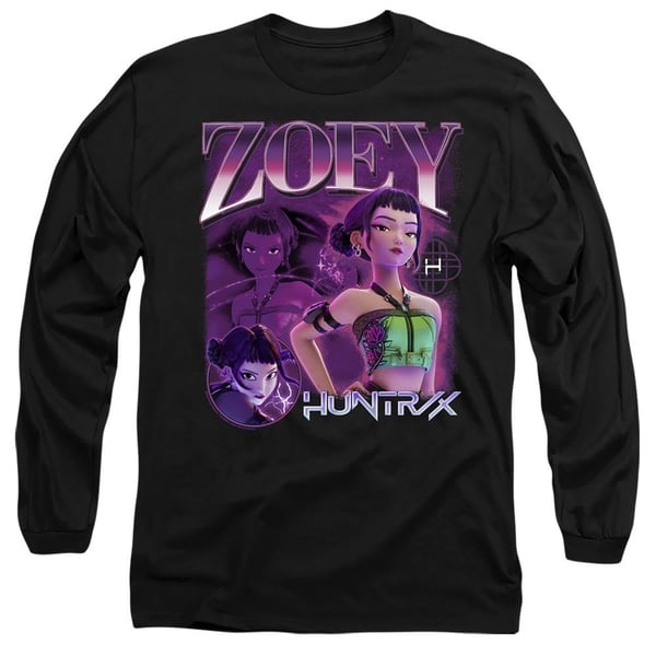 K-Pop Demon Hunters Unisex Adult Huntr/X Zoey Long-Sleeved T-Shirt