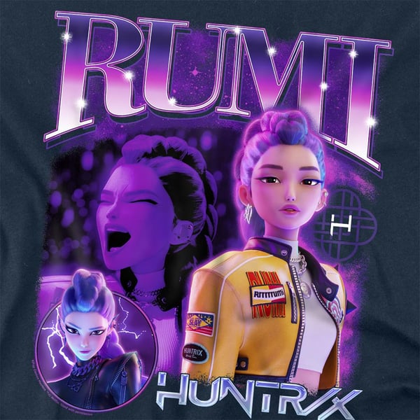 K-Pop Demon Hunters Unisex Vuxen Huntr/X Rumi Långärmad T-shirt