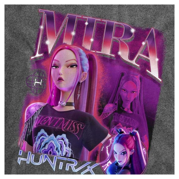 K-Pop Demon Hunters Unisex Vuxen Mira Huntr/X T-shirt