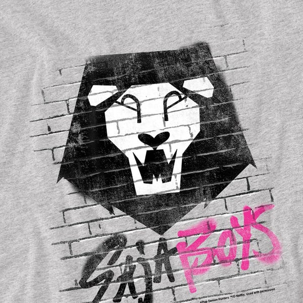 K-Pop Demon Hunters Barn/Kids Saja Pojkar Graffiti T-shirt