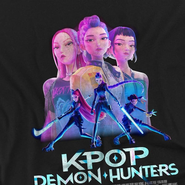 K-Pop Demon Hunters Unisex Vuxen Huntr/X Affisch T-Shirt