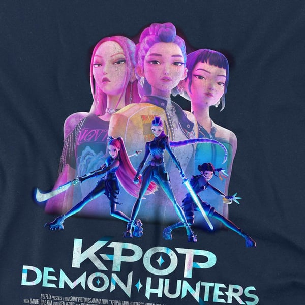 K-Pop Demon Hunters Unisex Vuxen Huntr/X Affisch T-Shirt