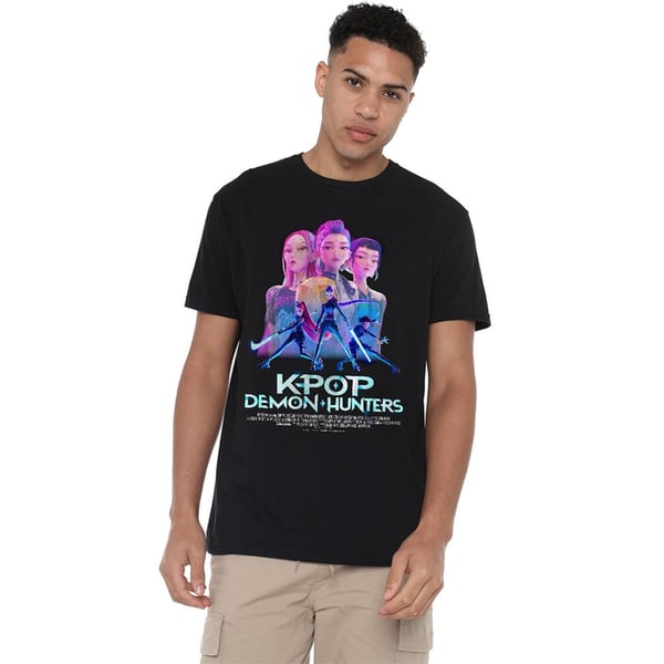 K-Pop Demon Hunters Unisex Vuxen Huntr/X Affisch T-Shirt