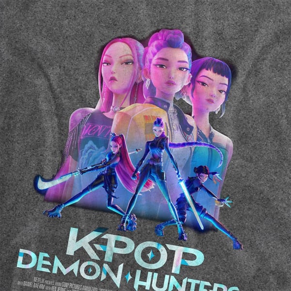K-Pop Demon Hunters Unisex Vuxen Huntr/X Affisch T-Shirt