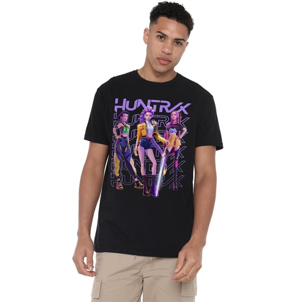 K-Pop Demon Hunters Unisex Adult Huntr/X Group Pose T-Shirt