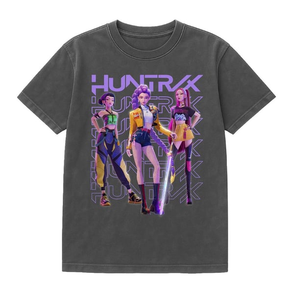 K-Pop Demon Hunters Unisex Adult Huntr/X Group Pose T-Shirt
