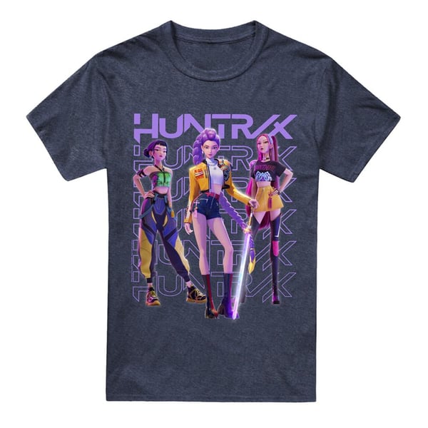 K-Pop Demon Hunters Unisex Adult Huntr/X Group Pose T-Shirt