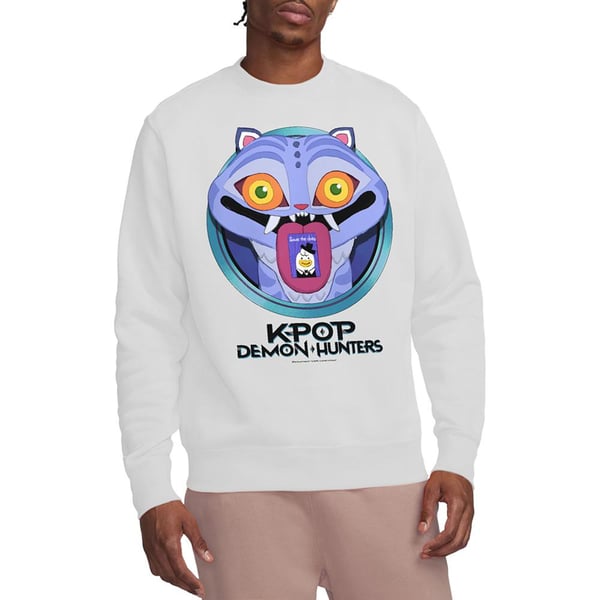 K-Pop Demon Hunters Unisex Vuxen Save The Date Derpy Tiger Tecknad Tröja