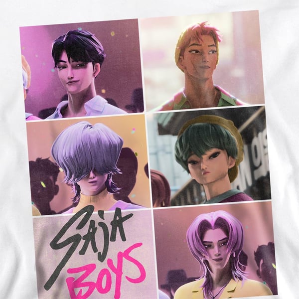 K-Pop Demon Hunters Unisex Vuxen Saja Boys Grid Tröja