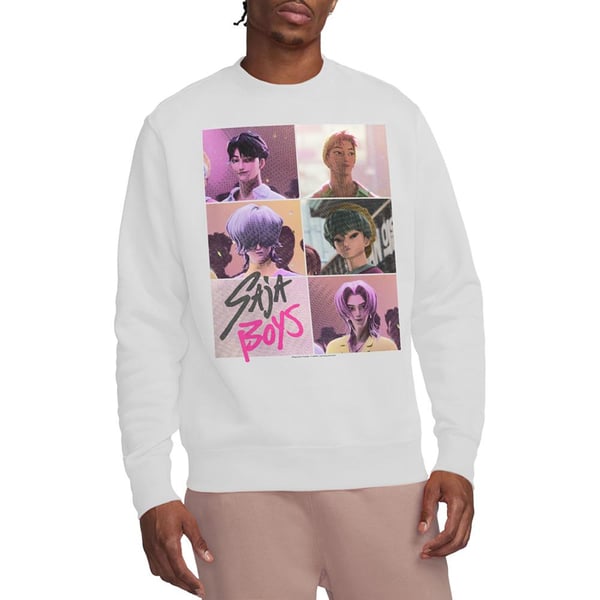 K-Pop Demon Hunters Unisex Vuxen Saja Boys Grid Tröja