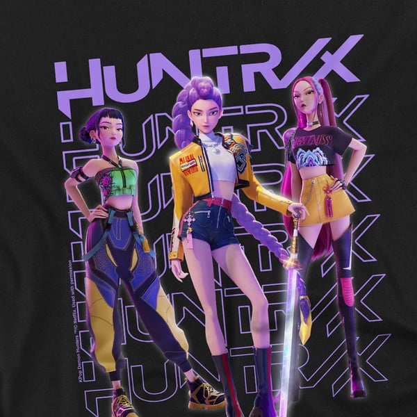 K-Pop Demon Hunters Lasten Huntr/X Pose T-paita