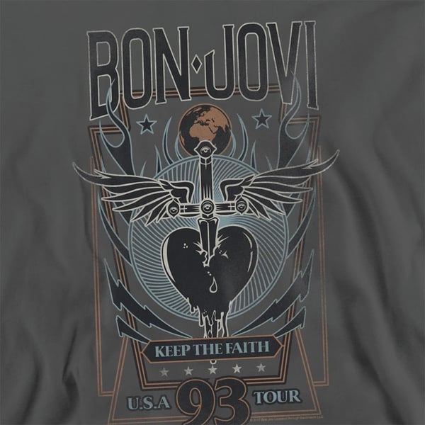 Bon Jovi Unisex Adult Keep The Faith Sweatshirt