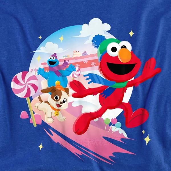 Sesame Street Unisex Adult Holiday Cheer Characters Christmas Sweatshirt