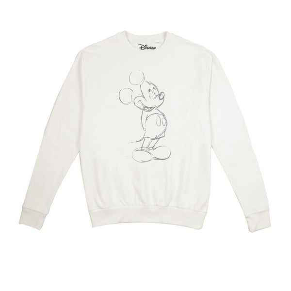 Disney Sweatshirt med Mickey Mouse-tegning til kvinder/damer