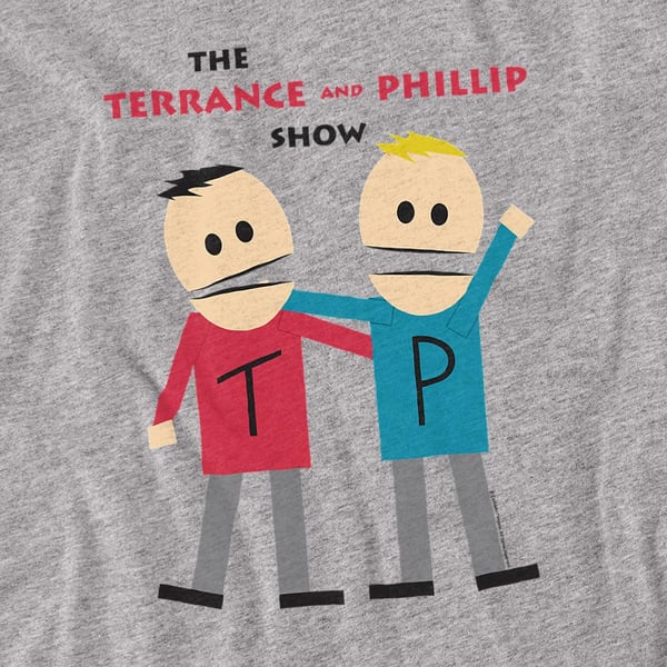 South Park Unisex Aikuisten Terrance Ja Phillip T-paita